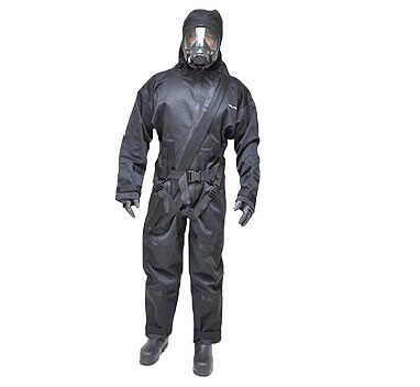 Nuclear contaminated protective clothing