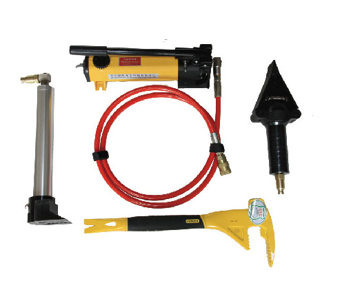 Portable security door rescue tool set